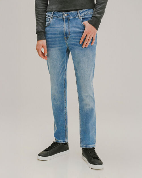 Jeans Slim Efecto Lavado